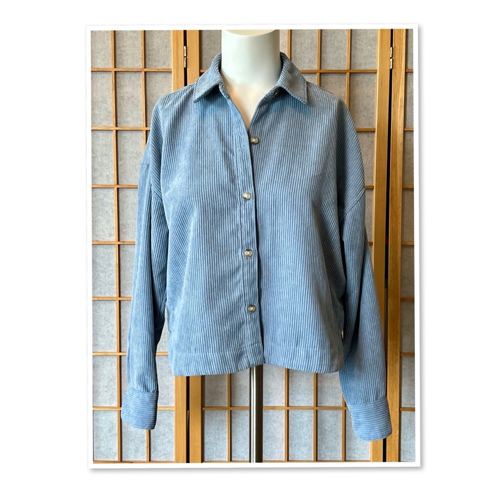Madewell Corduroy Hartfield Crop Shirt - Picture 2 of 13